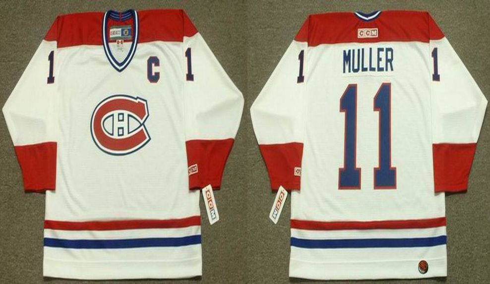 2019 Men Montreal Canadiens #11 Muller White CCM NHL jerseys